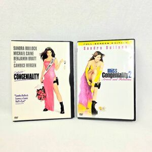 Miss Congeniality 1 2 DVD Sandra Bullock Lot
